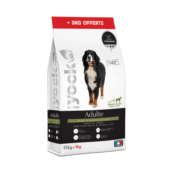 YOCK NUTRITION ADULTE GRANDE RACE 15KG+3KG