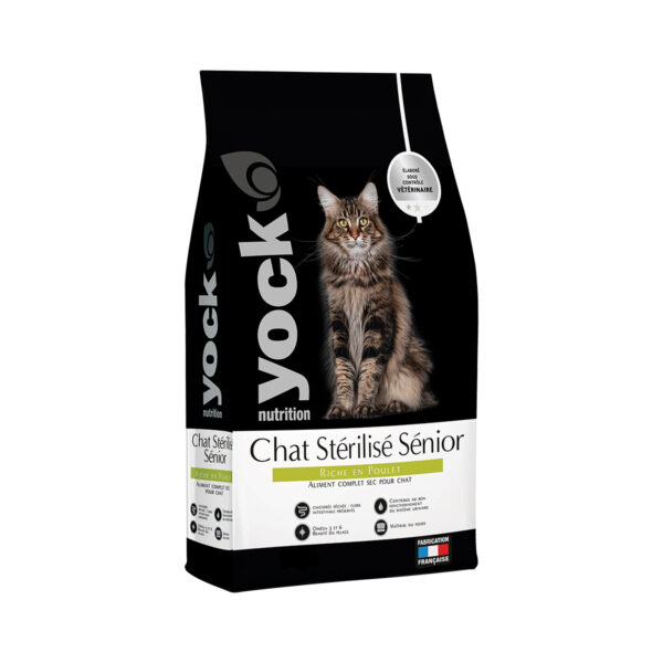 YOCK NUTRITION CHAT SENIOR STERILISE POULET 3KG