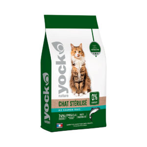 Yock Chat sans céréales stérilisé adulte saumon 3 kg