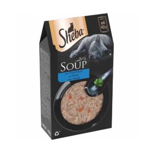 Sheba, Aliment chat, Soupe, Poulet, 4 x 40 gr