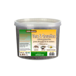 Vers & Crevettes Deshydrates 135 Gr