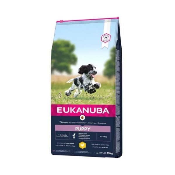 Eukanuba Chiot Moyenne Race Poulet