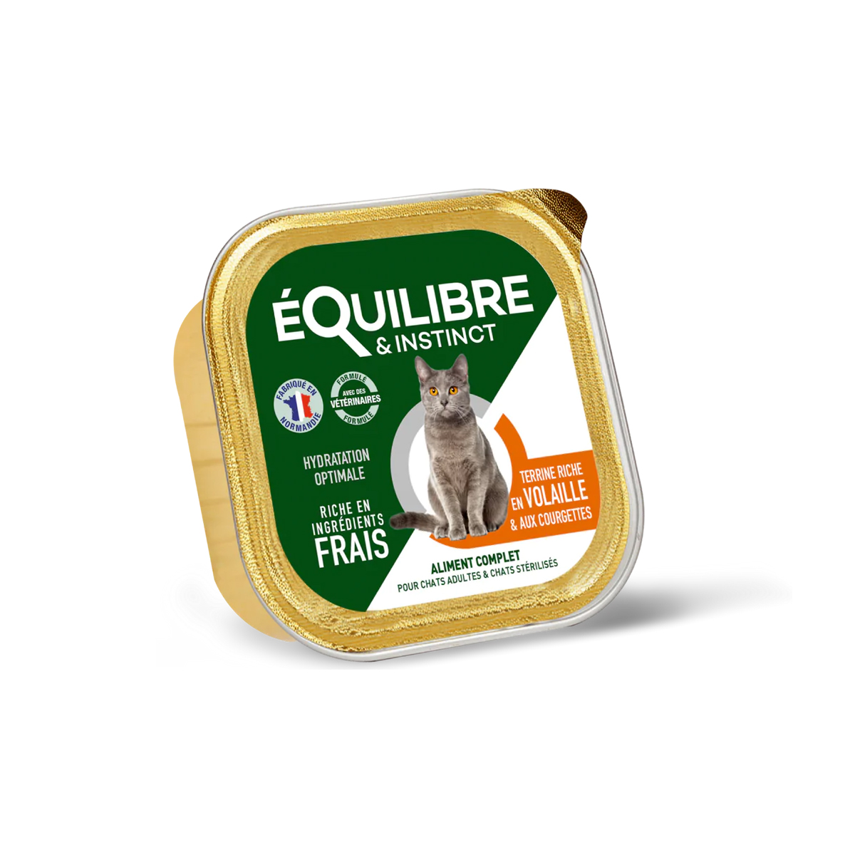 Terrine chat sterilisé volaille courgettes 85 gr