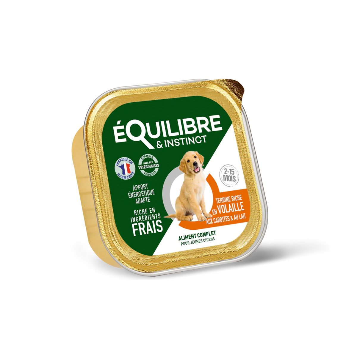 Terrine chiot volaille carottes lait 150 gr