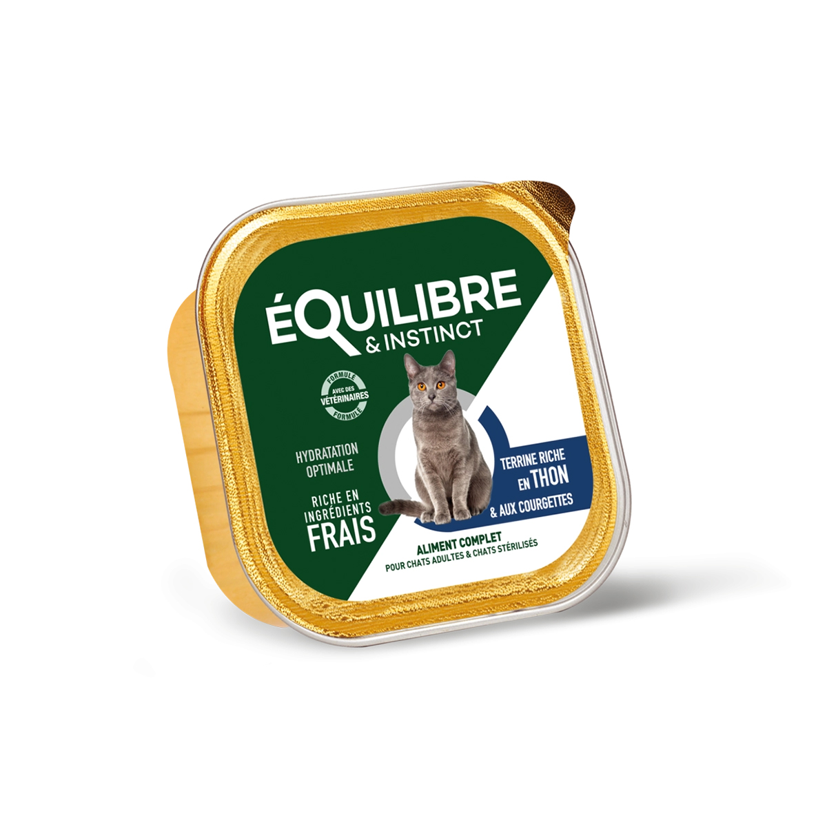 Terrine Chat Thon Courgettes 85gr - Equilibre et Instinct