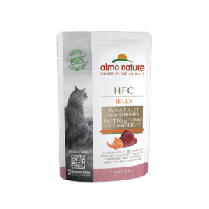 Almo Nature Pochon HFC gelée thon et crevettes 55 gr