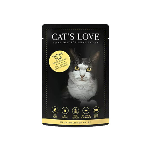 Cat's Love poulet Pur 85 gr