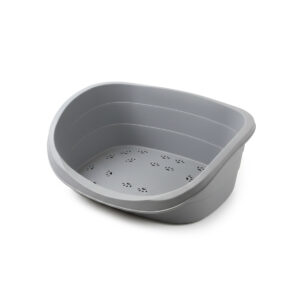 Corbeille Plastique Gris