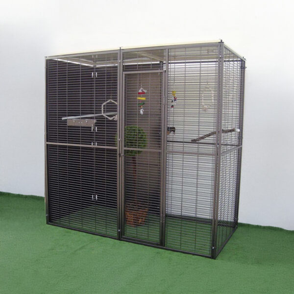 Volière extérieure perroquet 2 * 1 m