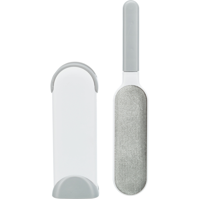 Brosse anti peluches avec station de nettoyage, 33 cm, blanc/gris -  Terranimo