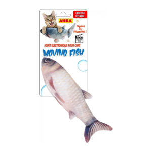 Jouet Moving Fish électronique beige 31 cm