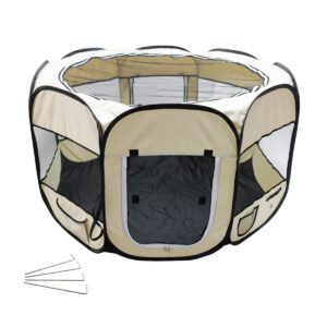 Parc à chiot pliable 115 x 115 x 64 cm