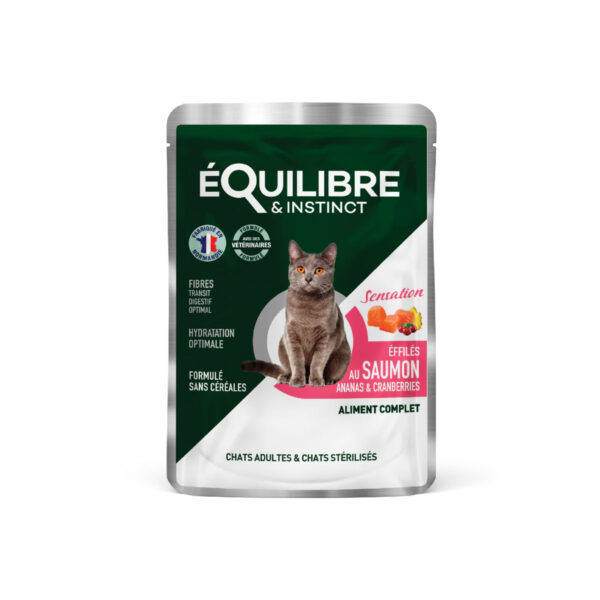 Effilés Sensation chat stérilisé au Saumon, ananas, cranberries 12x85 gr