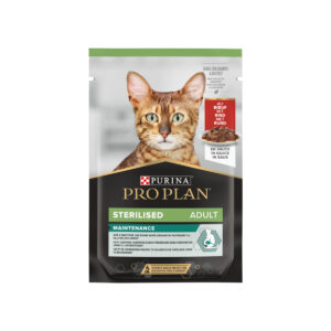 PROPLAN CAT ADULT STERILISED BOEUF POCHON 85GRS