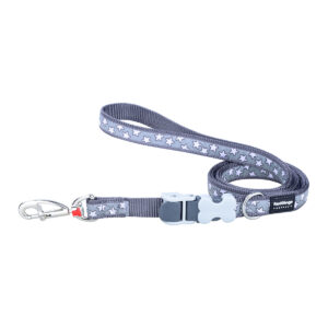 Red Dingo Super laisse gris Etoile blanc 12 mm