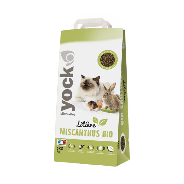 Yock Litière de Miscanthus bio 8 L