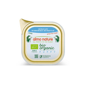 ALMO NATURE BIO ORGANIC PUPPY POULET/LAIT 100GR