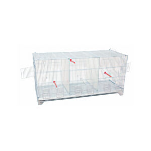Cage oiseau 3 compartiments 90x34.5x43.5 cm