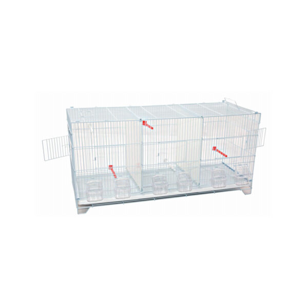 Cage oiseau 3 compartiments 90x34.5x43.5 cm