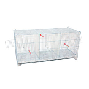 Cage oiseau 3 compartiments 90x34.5x43.5 cm