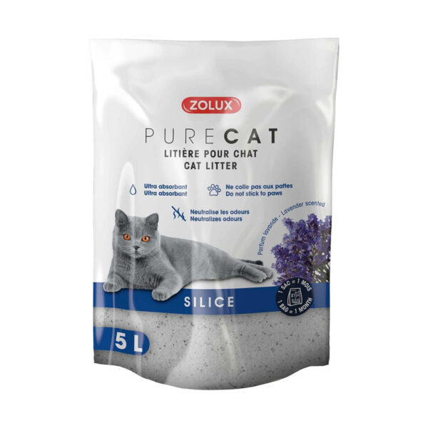 Litière Purecat silice parfumée 5 l