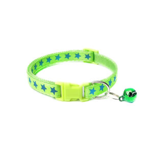 Collier chat étoile D1L20-35cm vert