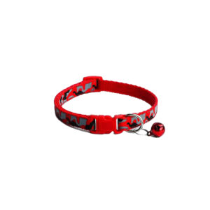 Collier chat camouflage D1L20-35cm rouge