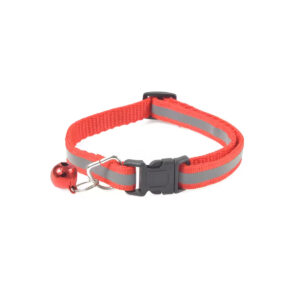 Collier chat réfléchissant D1L20-35cm rouge