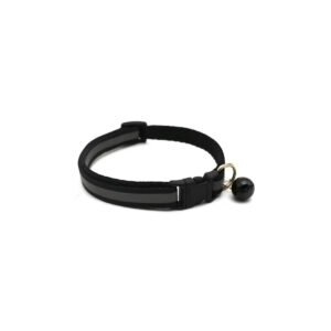 Collier chat réfléchissant D1L20-35cm noir