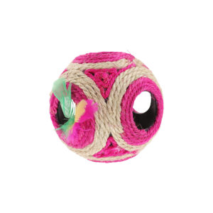 Balle de jeu en sisal pour chat D11cm