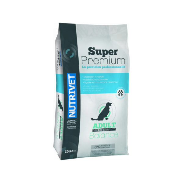 NUTRIVET SUPER PREMIUM BALANCE 23/11 CHIEN 15KG