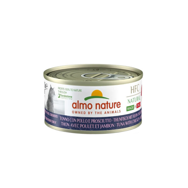ALMO NATURE HFC NATURAL THON POULET JAMBON 70G