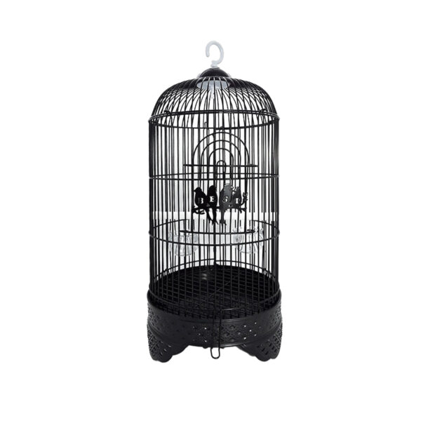 Cage oiseau 24.5 x 52 cm noir