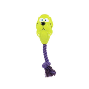 JOUET VINYLE CORDE CHIEN 20CM