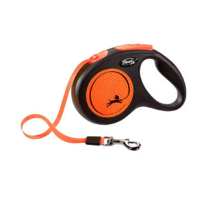 LAISSE FLEXI NEON S 5M ORANGE
