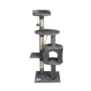ARBRE CHAT GM AVEC JOUET H112 ANTHRACITE