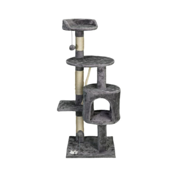 ARBRE CHAT GM AVEC JOUET H112 ANTHRACITE