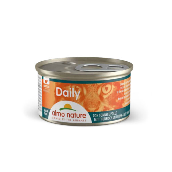 ALMO NATURE BOITE DAILY ADULTE THON/POULET 85G