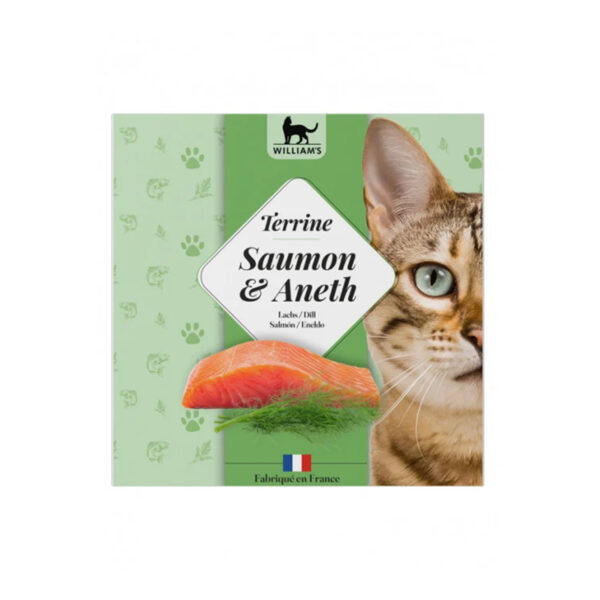 WILLIAM'S TERRINE CHAT SAUMON/ANETH 80G