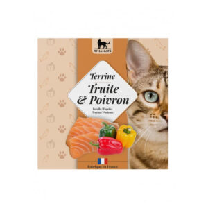 WILLIAM'S TERRINE CHAT TRUITE/POIVRON 80G