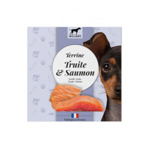 WILLIAM'S TERRINE CHIEN TRUITE/SAUMON 80G
