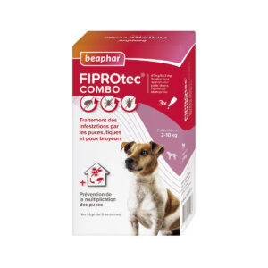 FIPROtec COMBO Petits chiens 2 à 10kg 3 Pipettes