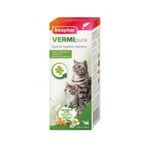 Solution liquide digestive VERMIpure chat/chaton 50ml Beaphar