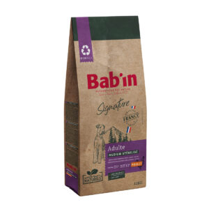 Croquette Signature pour chien medium stérilisé Poulet 12Kg - BAB'IN -