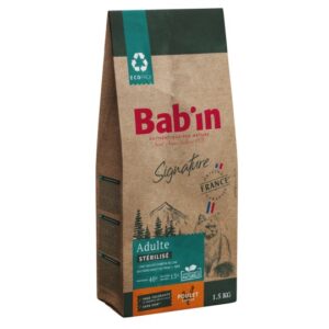 CROQUETTES SIGNATURE CHAT ADULTE STÉRILISÉ POULET 1.5KG - BAB'IN