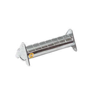 Mangeoire en acier galvanisé à grille mobile 30 cm pour 10 poussins