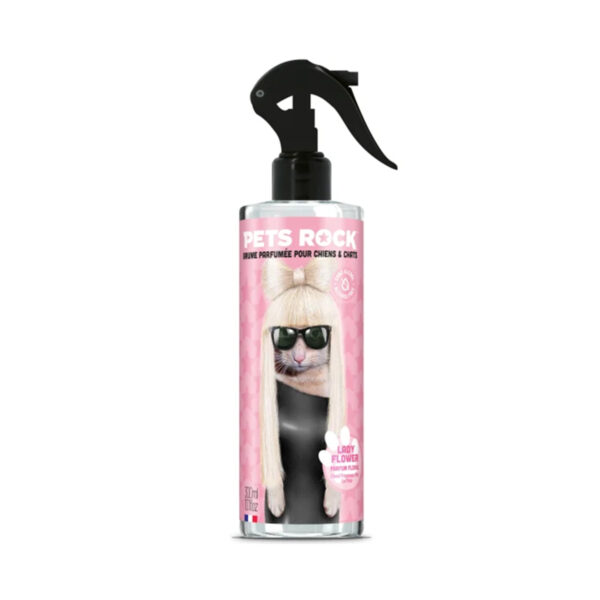Brume Parfumée PETS ROCK pour Chiens & Chats Parfum Floral 300 ml