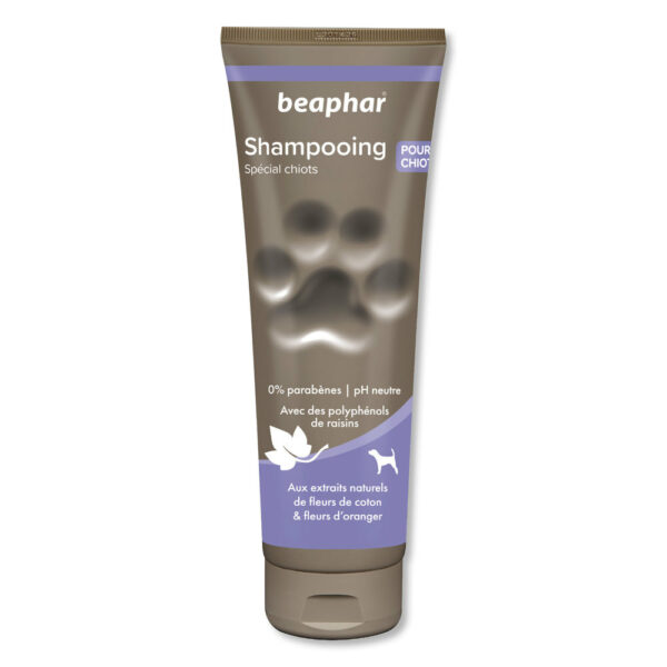Shampooing BEAPHAR - Spécial chiots extraits naturels de fleurs de coton & fleurs d’oranger - 250 ml