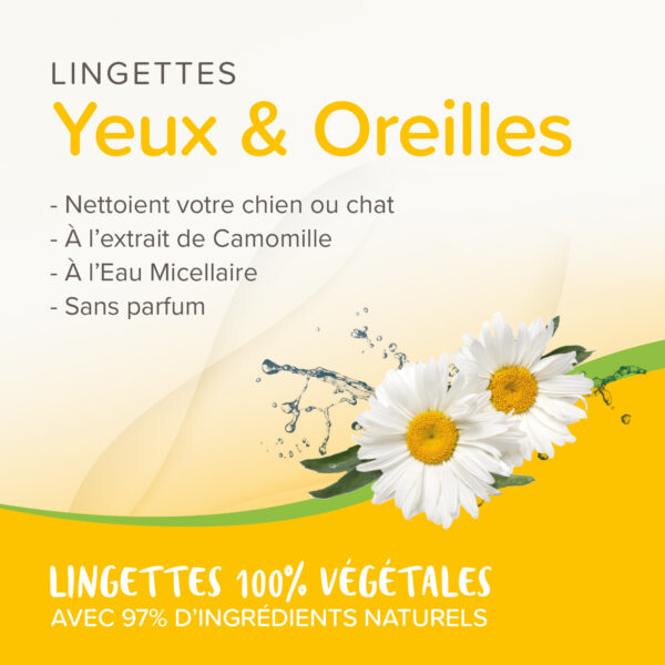 Lingettes nettoyantes Yeux et Oreilles pour chien et chat x30 – Image 3