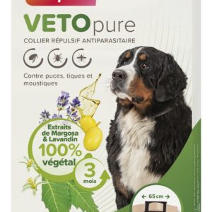 VETOpure, collier répulsif antiparasitaire pour chien
